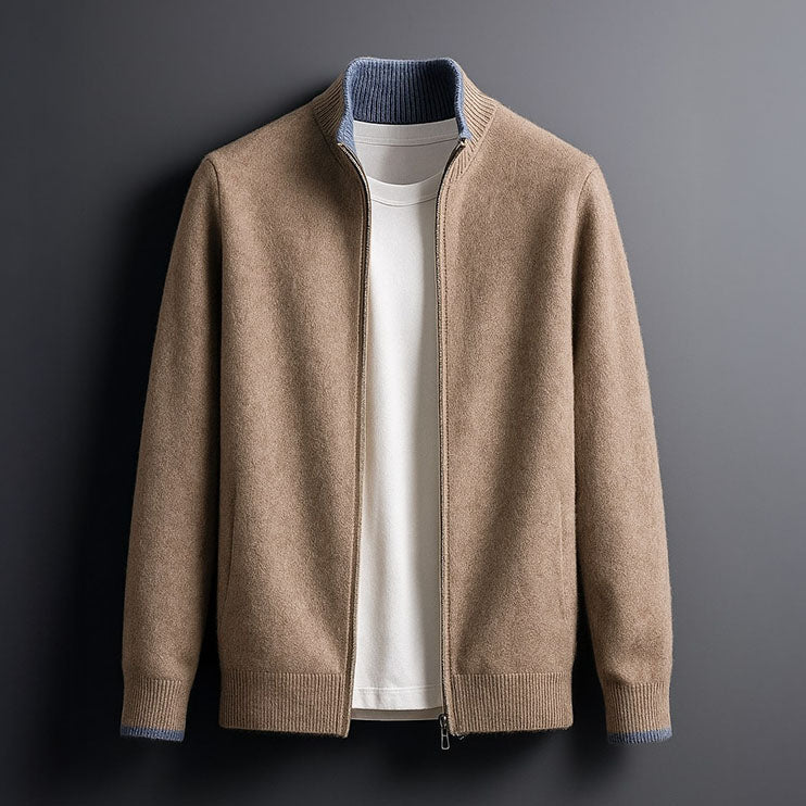 Cormac | Zip-Up Knit Cardigan