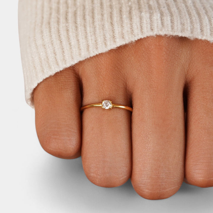 Ingrid - Gold rings with birthstones