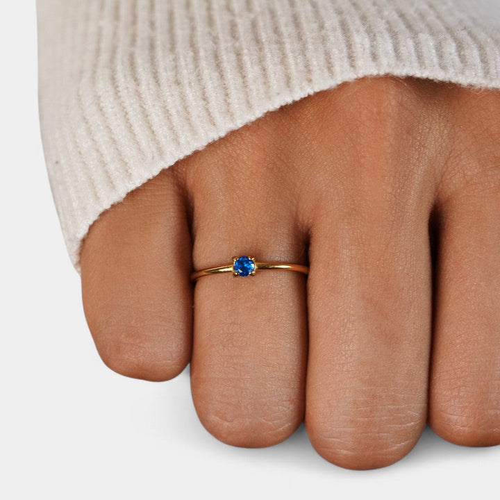 Ingrid - Gold rings with birthstones