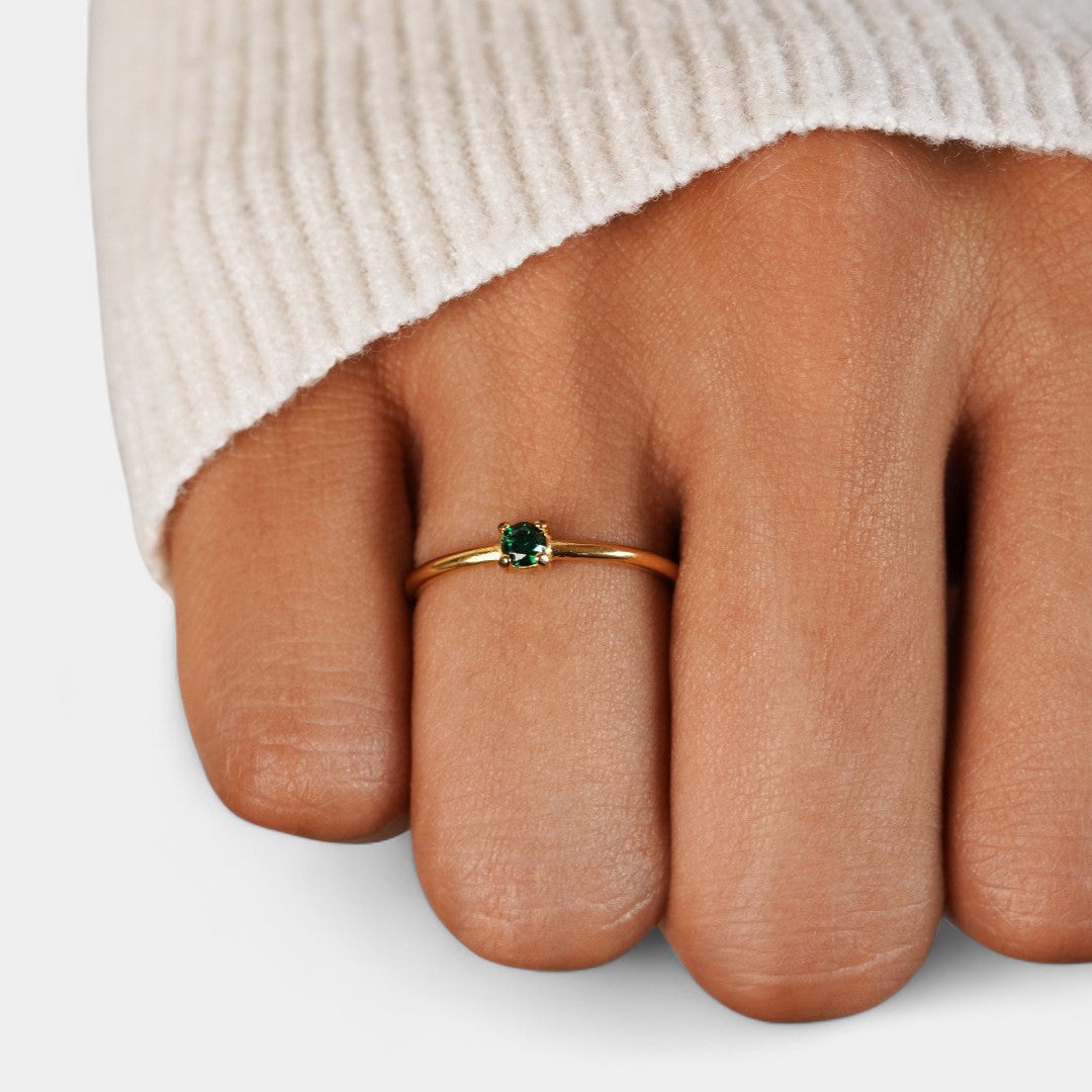 Ingrid - Gold rings with birthstones