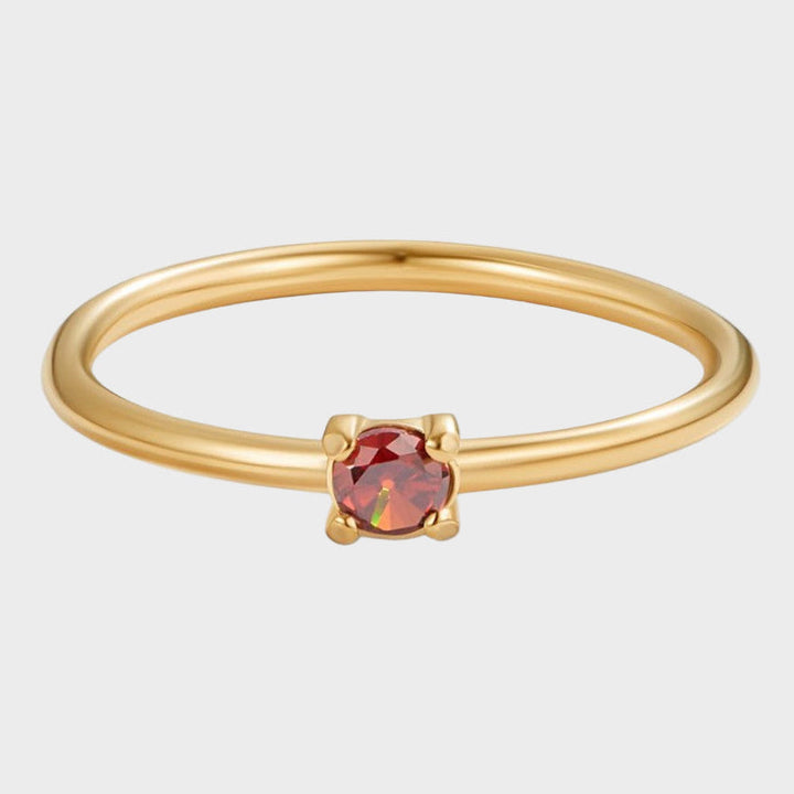 Ingrid - Gold rings with birthstones
