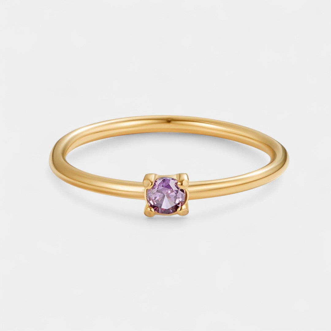 Ingrid - Gold rings with birthstones