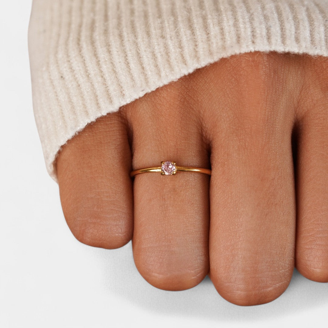 Ingrid - Gold rings with birthstones