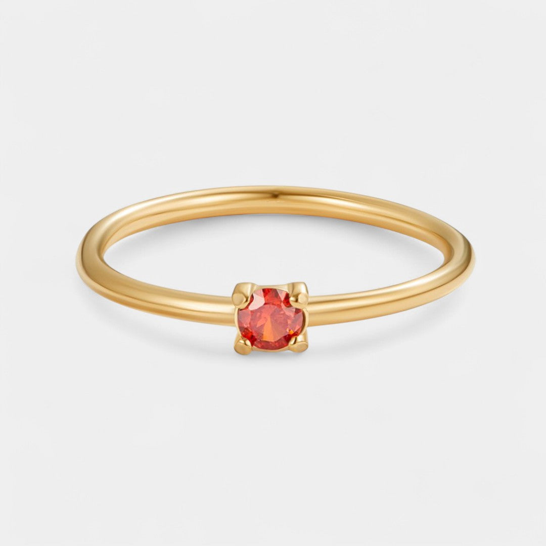 Ingrid - Gold rings with birthstones