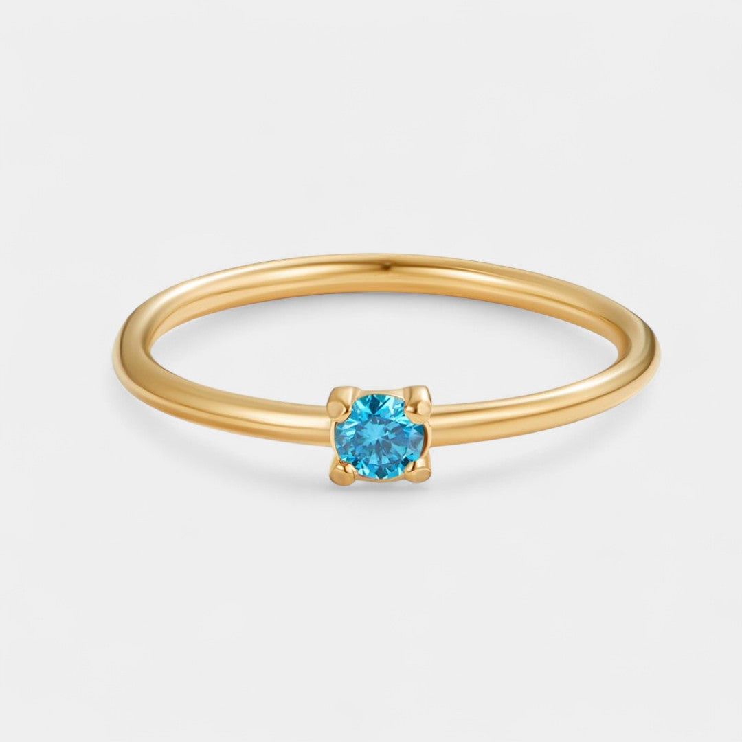 Ingrid - Gold rings with birthstones