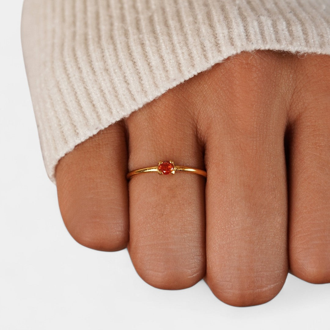 Ingrid - Gold rings with birthstones