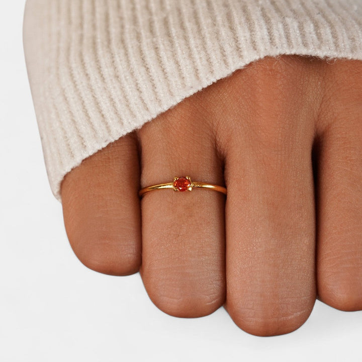 Ingrid - Gold rings with birthstones