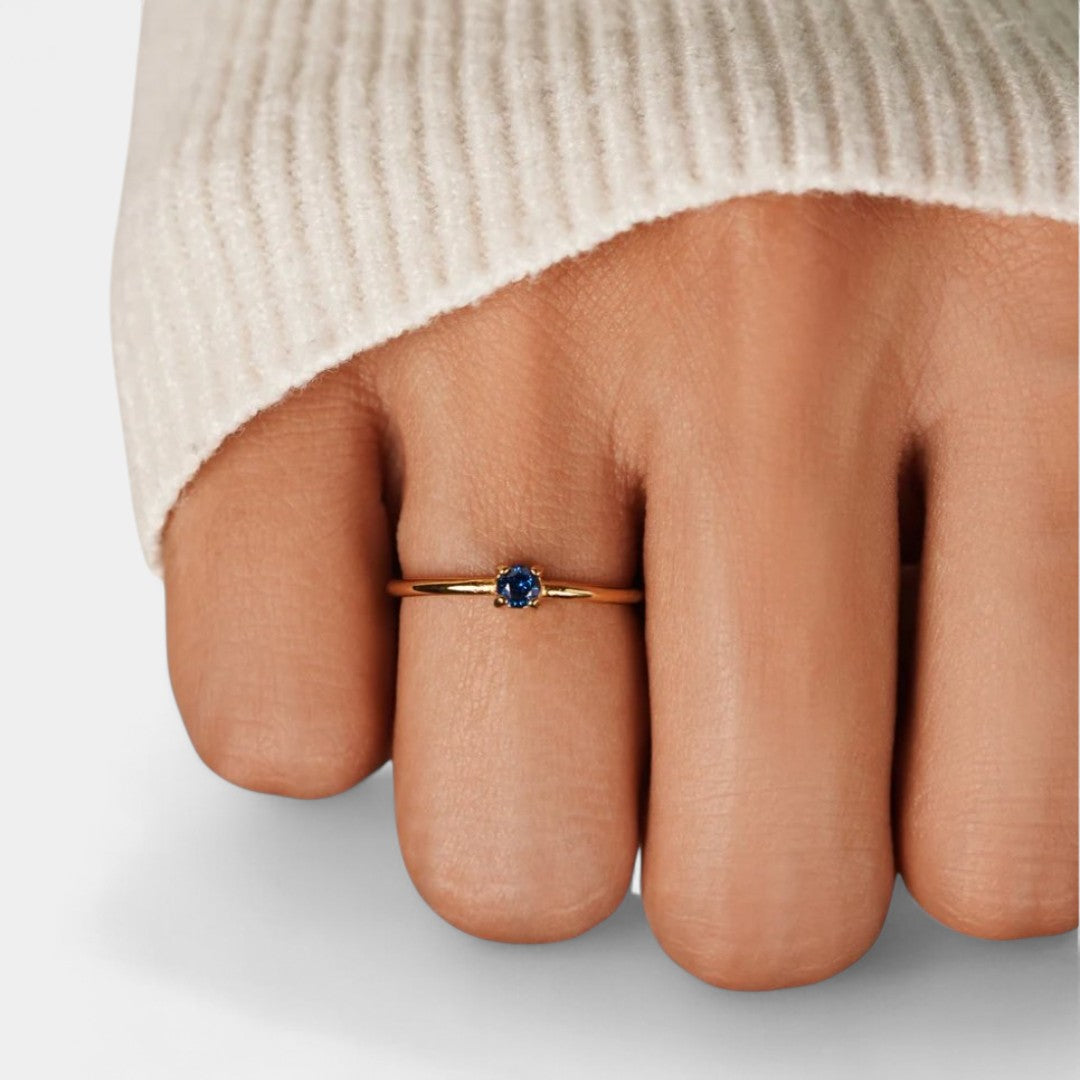Ingrid - Gold rings with birthstones