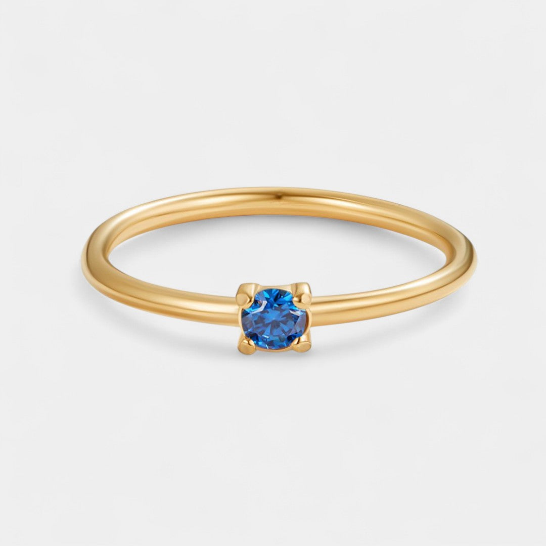 Ingrid - Gold rings with birthstones