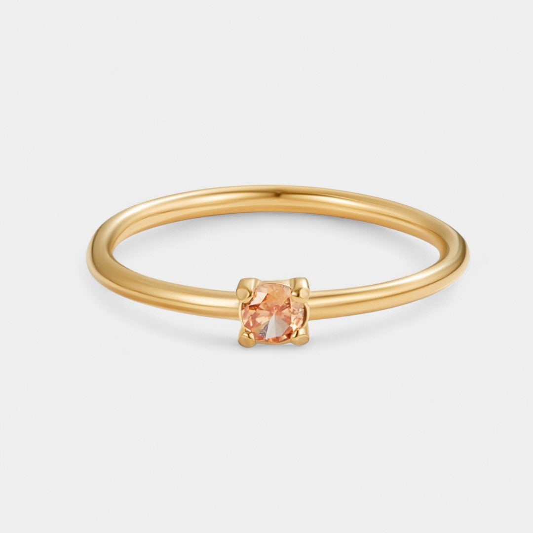 Ingrid - Gold rings with birthstones