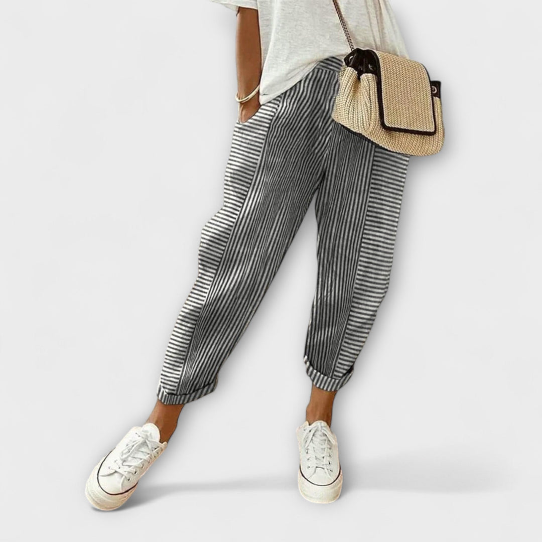 Siobhán - Comfortable Striped Pants