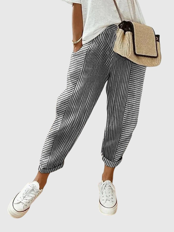 Sinéad – Elegant Striped Pants