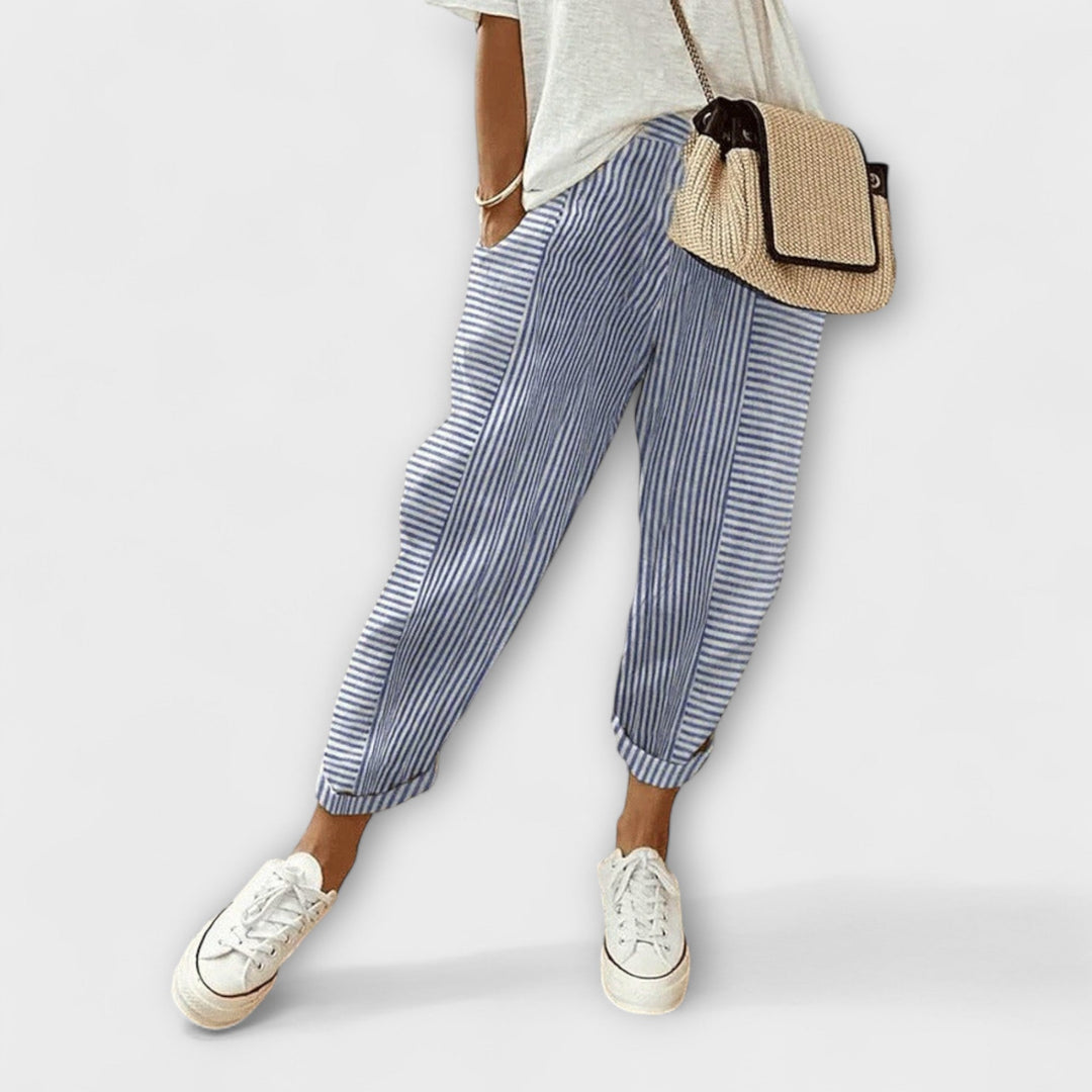 Siobhán - Comfortable Striped Pants