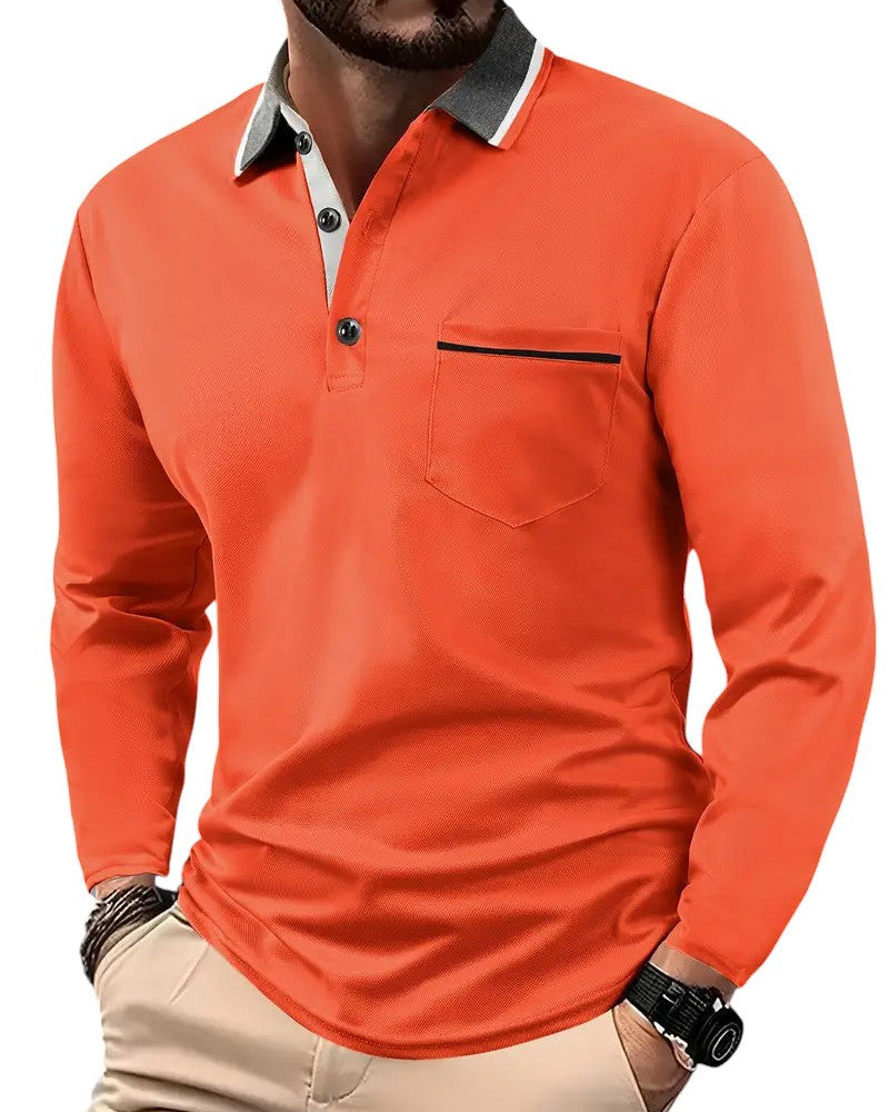 Conor | Classic Long-Sleeve Polo Shirt
