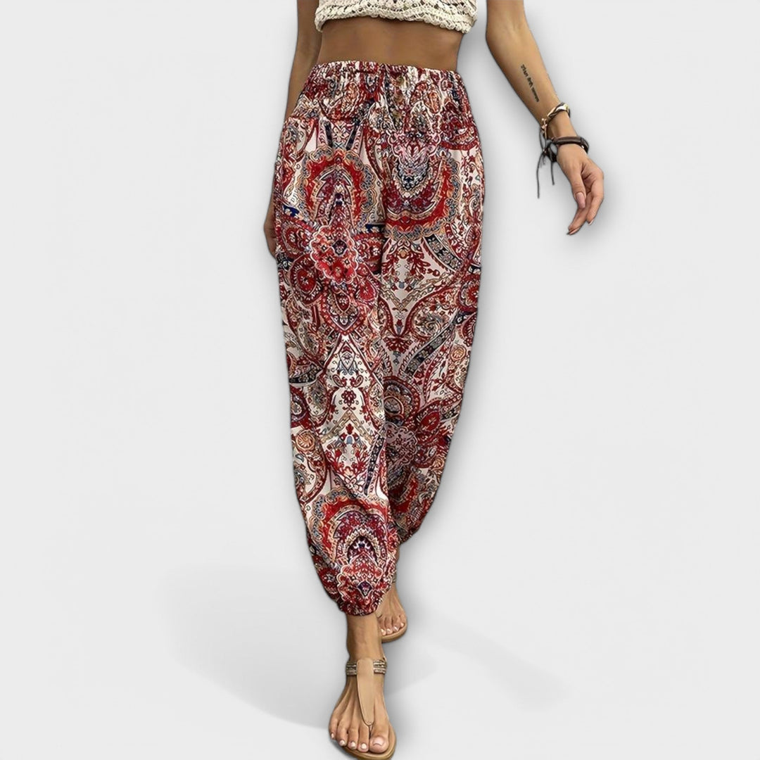 Caoimhe - Trousers with an Ethnic Pattern