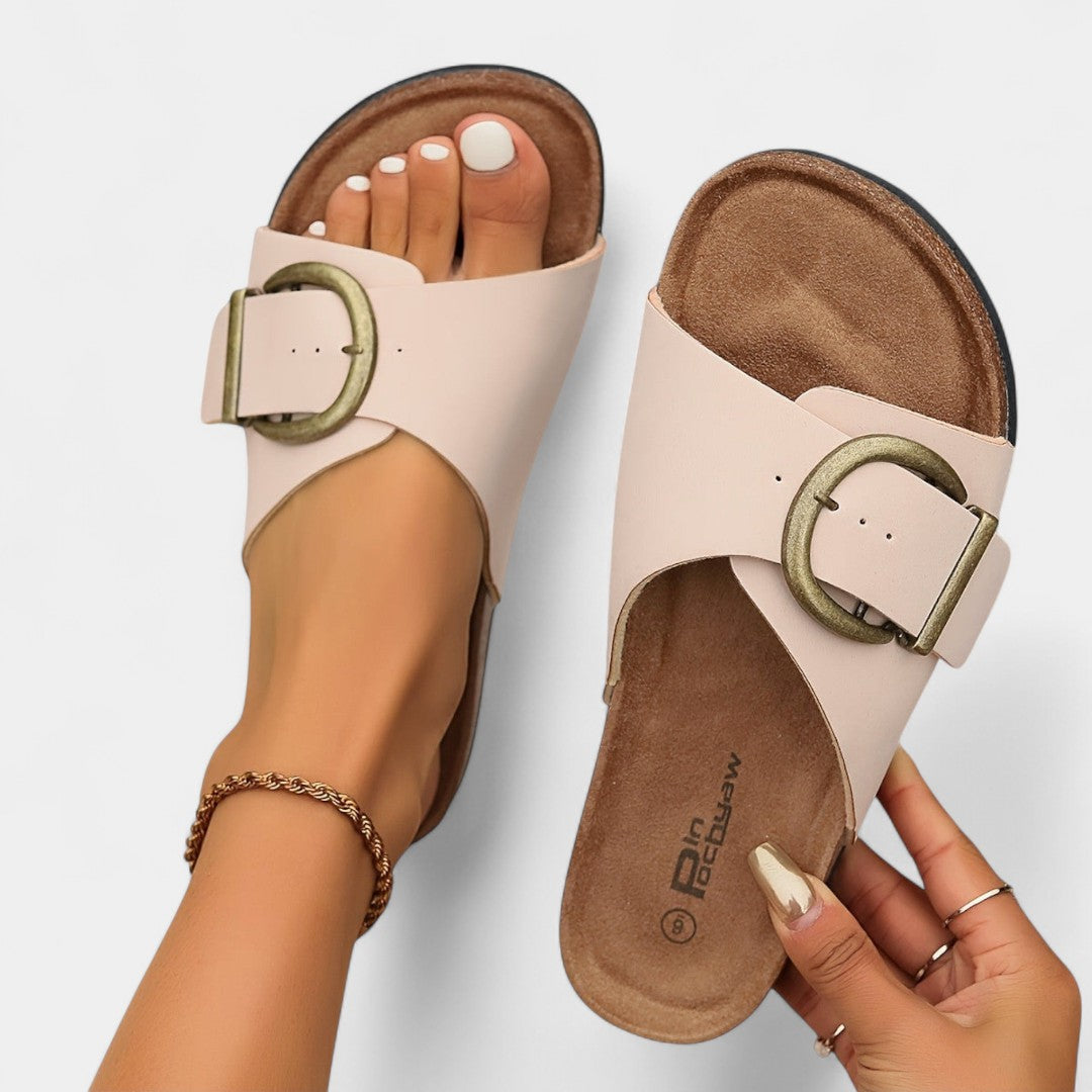 Caoimhe - Stylish Summer Cork Shoes with Buckles