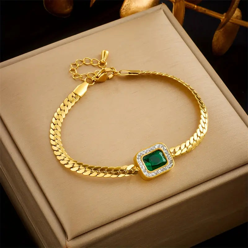Emilia – Emerald bracelet