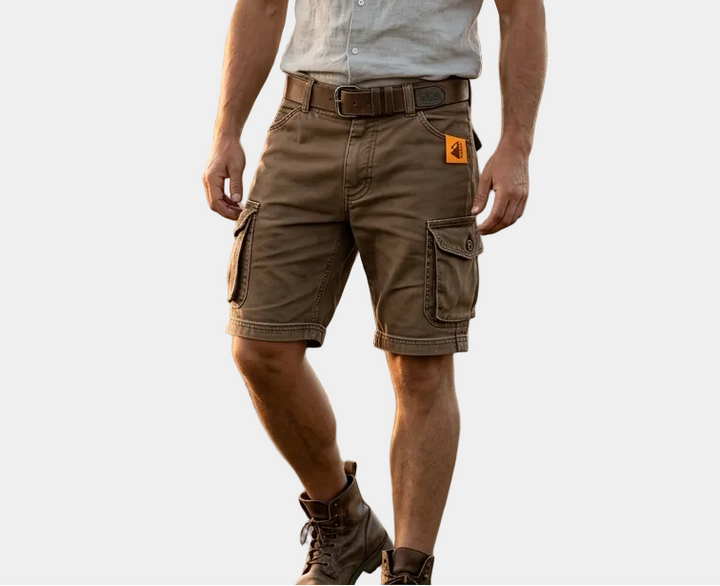Liam - Retro Cargo Shorts with Multiple Pockets