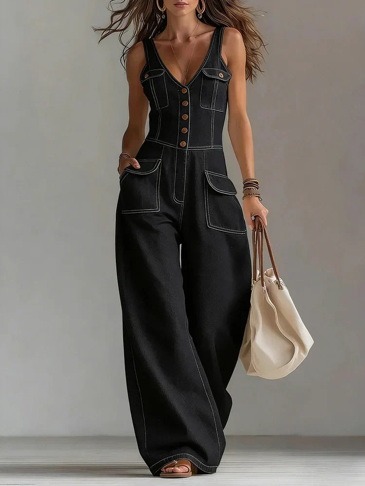 Aoife™ | Light Denim Jumpsuit