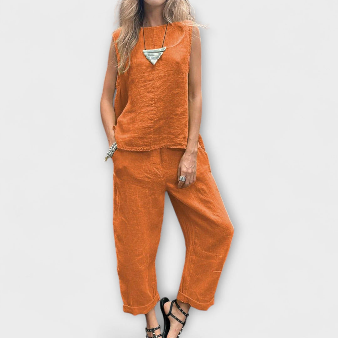 Vibeke – Relaxed cotton and linen outfit