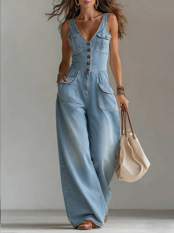 Aoife™ | Light Denim Jumpsuit