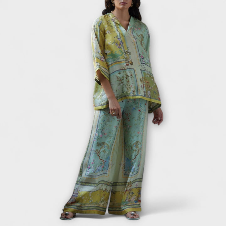 Maria - Digital Print Trumpet Sleeve Set