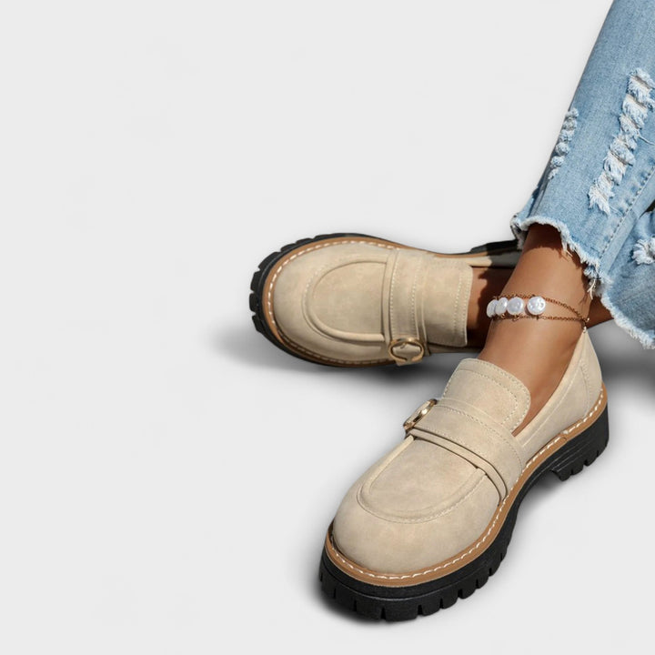 Sinéad - Casual Loafers with Round Toe – Comfortable Construction
