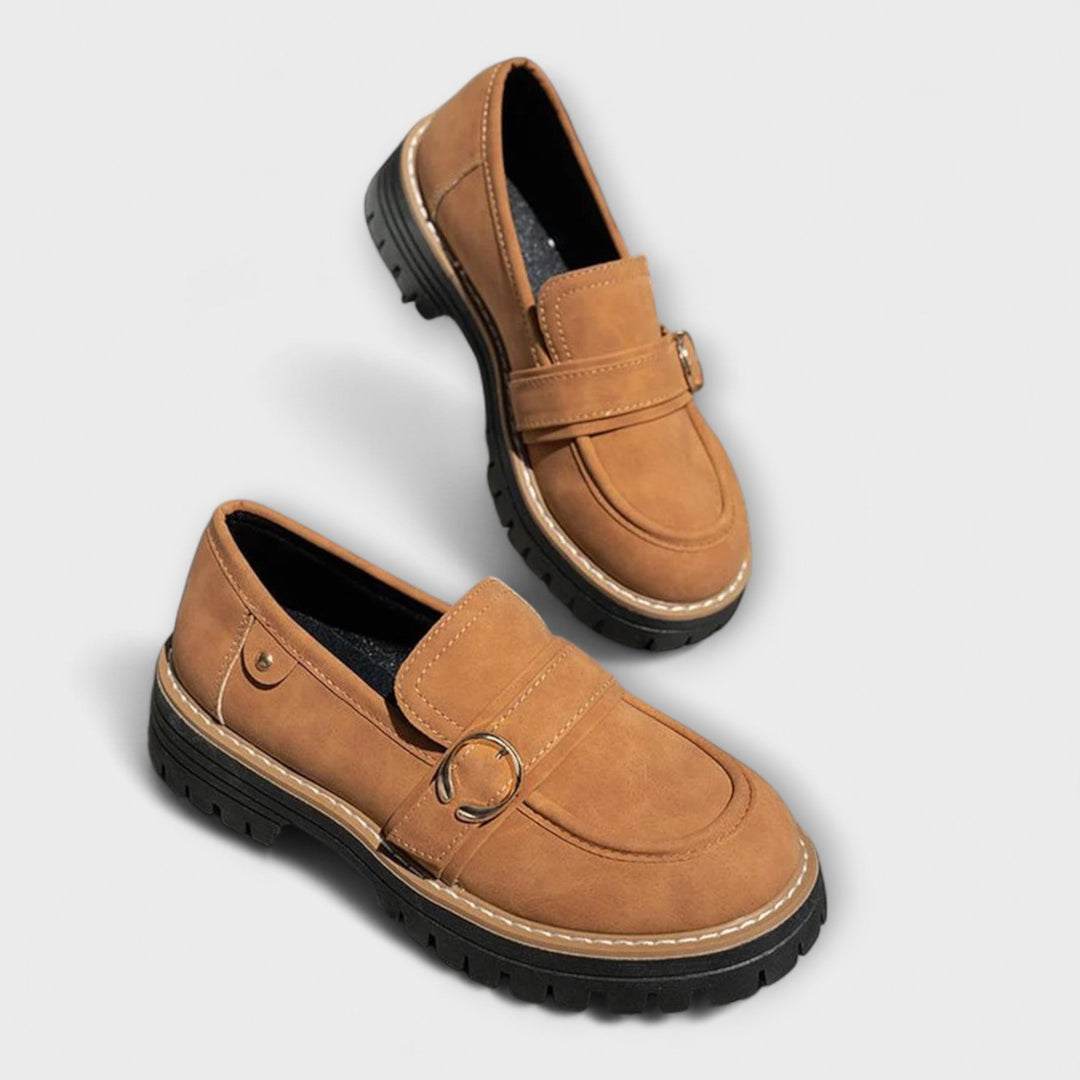Sinéad - Casual Loafers with Round Toe – Comfortable Construction
