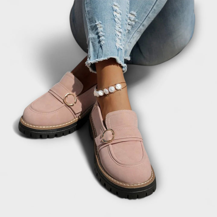 Sinéad - Casual Loafers with Round Toe – Comfortable Construction