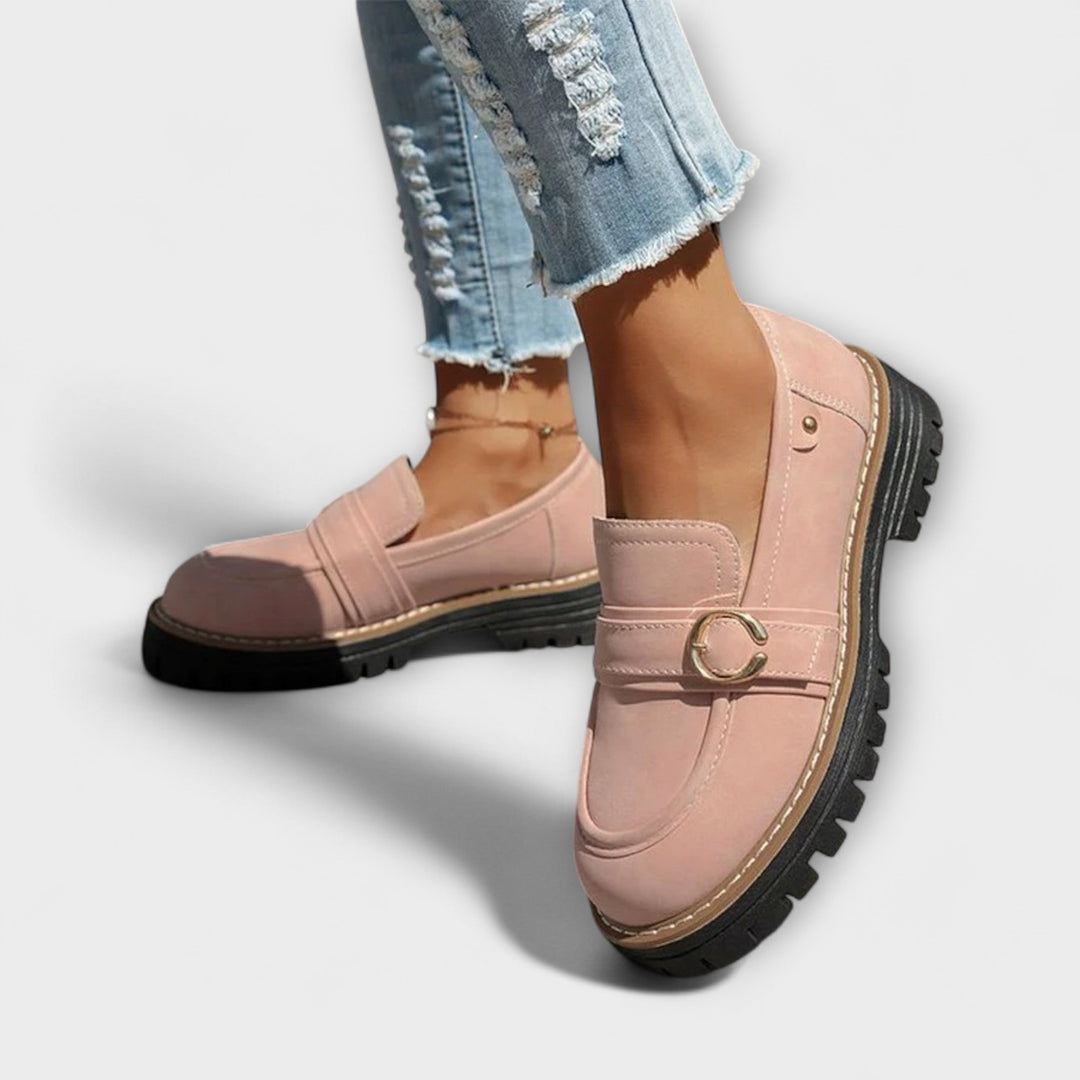 Sinéad - Casual Loafers with Round Toe – Comfortable Construction