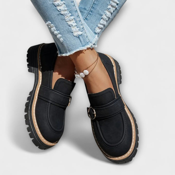 Sinéad - Casual Loafers with Round Toe – Comfortable Construction