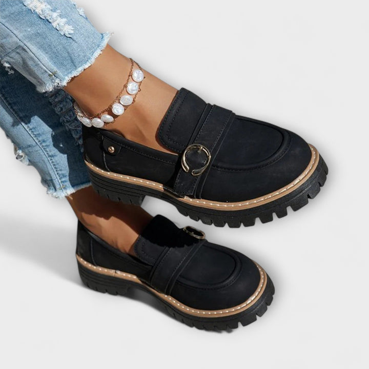 Sinéad - Casual Loafers with Round Toe – Comfortable Construction