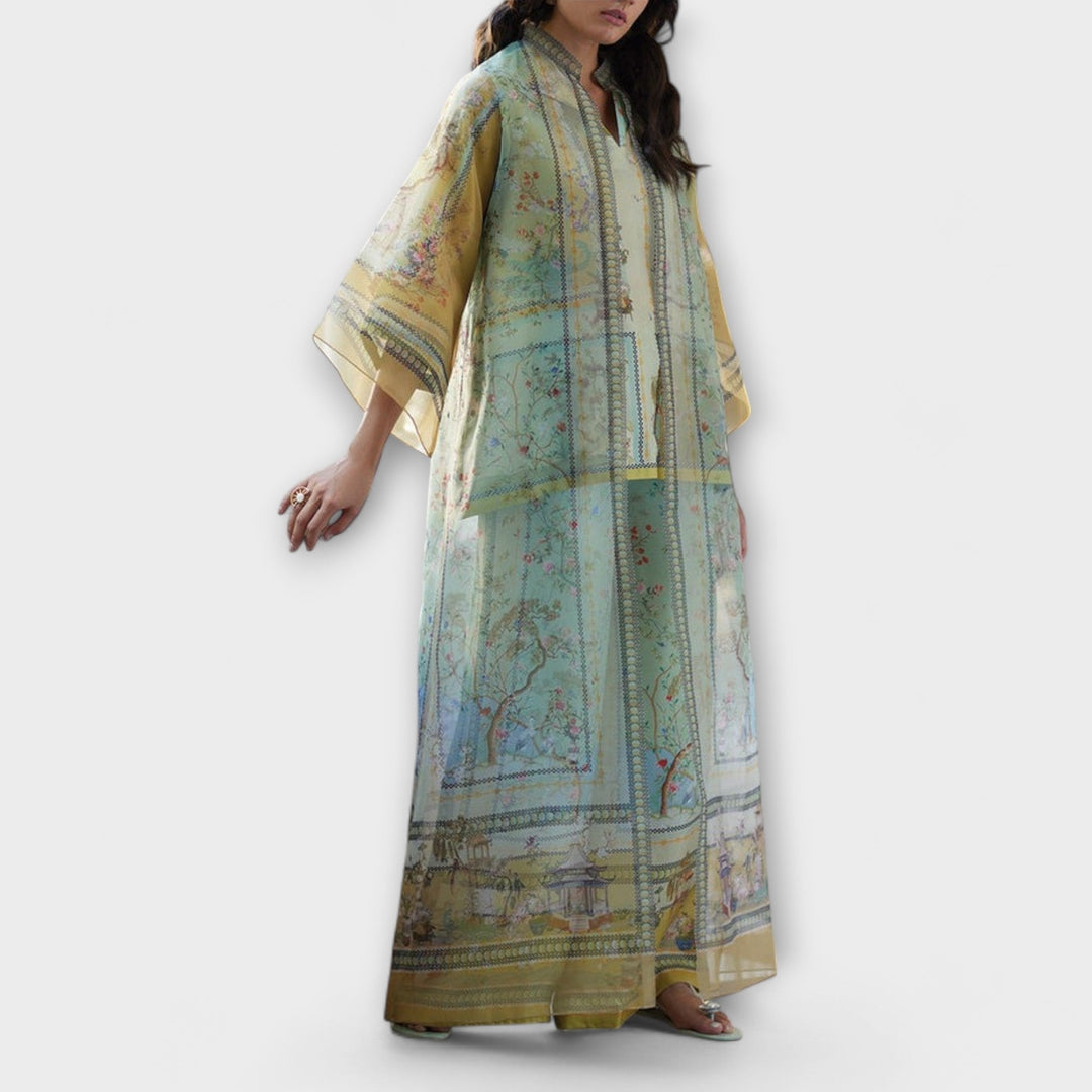 Maria - Digital Print Trumpet Sleeve Set