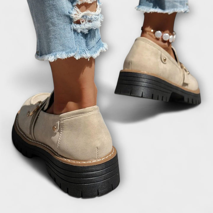 Sinéad - Casual Loafers with Round Toe – Comfortable Construction