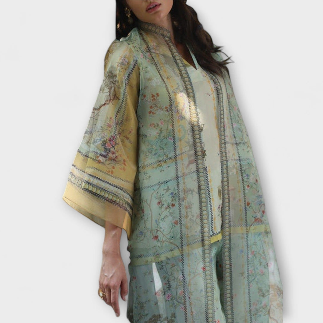 Maria - Digital Print Trumpet Sleeve Set