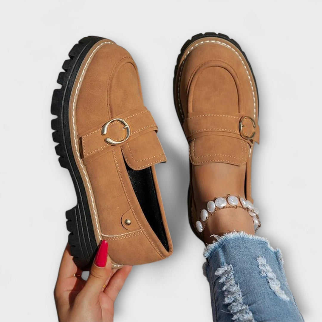 Sinéad - Casual Loafers with Round Toe – Comfortable Construction