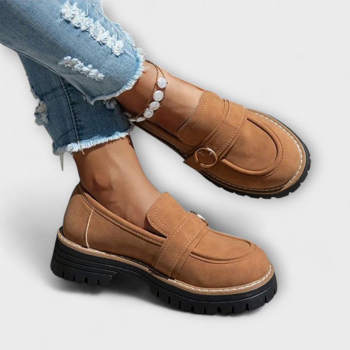 Sinéad - Casual Loafers with Round Toe – Comfortable Construction