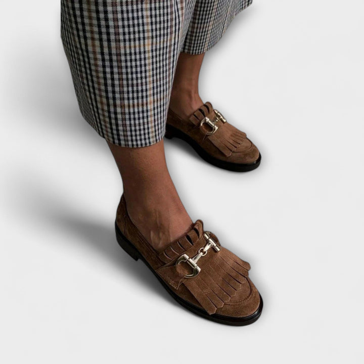 Aisling - Loafers in Faux Suede with Round Toe – Daily Comfort