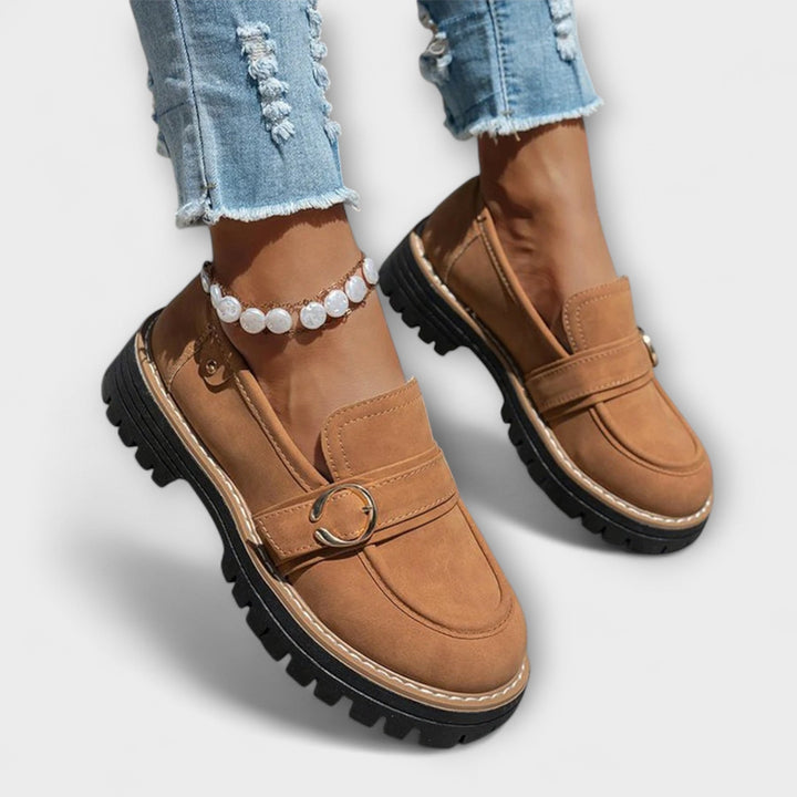 Sinéad - Casual Loafers with Round Toe – Comfortable Construction