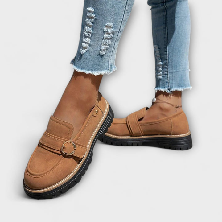 Sinéad - Casual Loafers with Round Toe – Comfortable Construction