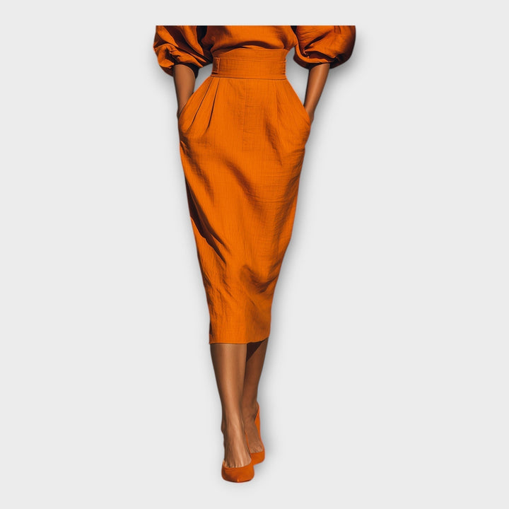 Elegant dress with refined design and minimalist aesthetic
