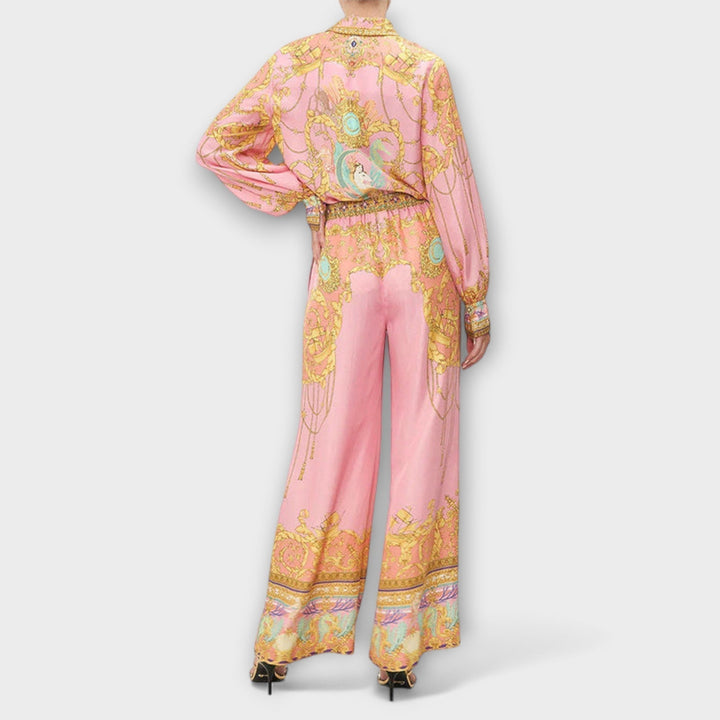 Sara – Relaxed T-shirt with mermaid print and elasticated trousers