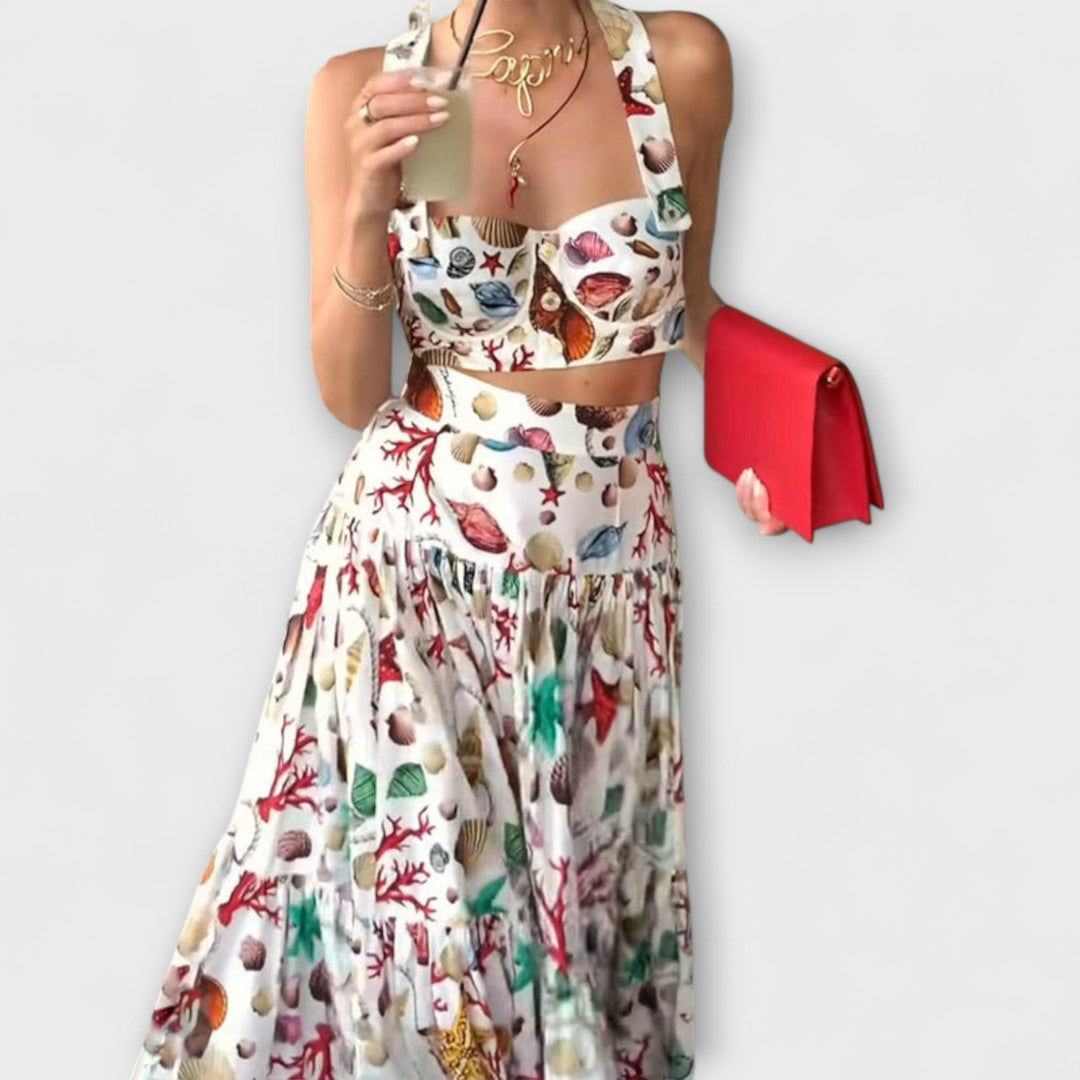Sorcha – Elegant Two-Piece Set with Skirt