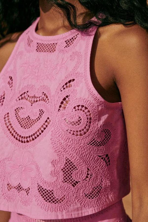 Caoimhe | Pink Lace Set