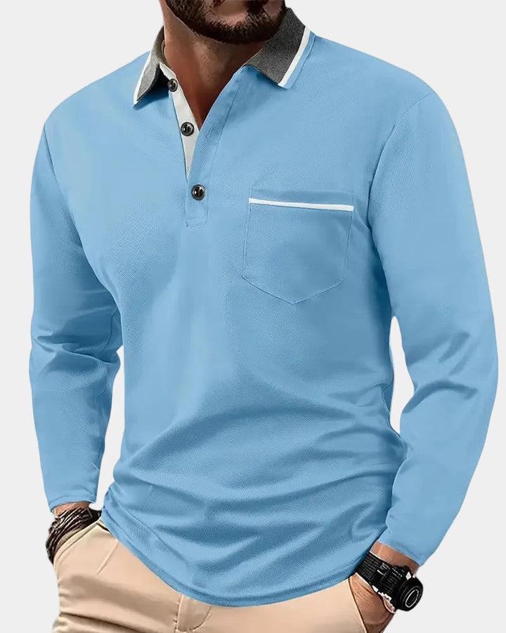 Conor | Classic Long-Sleeve Polo Shirt