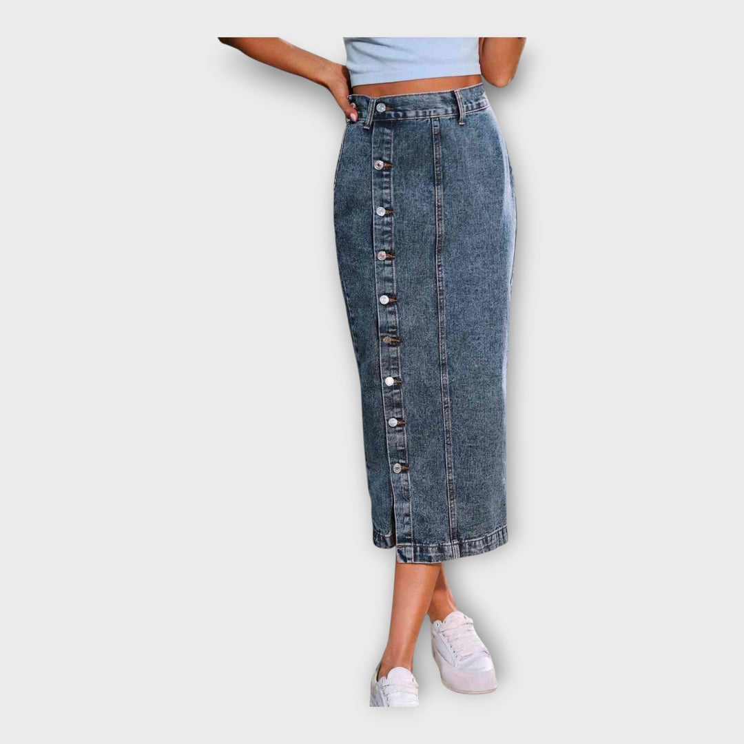 Maxi Skirt with Buttons