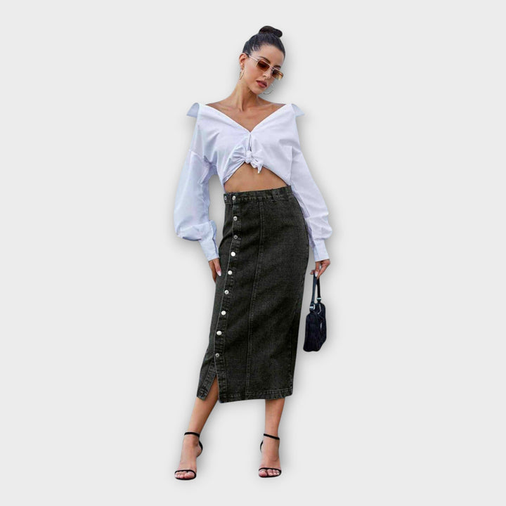 Maxi Skirt with Buttons
