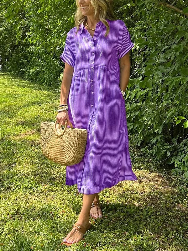 Fionnuala - Dress with Buttons