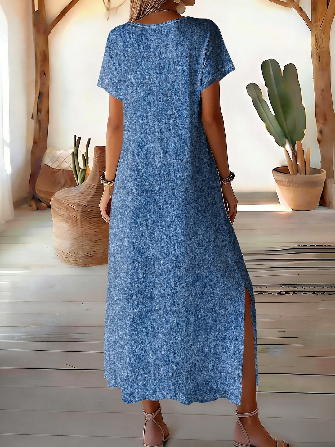 Aisling™ | Retro Denim Dress