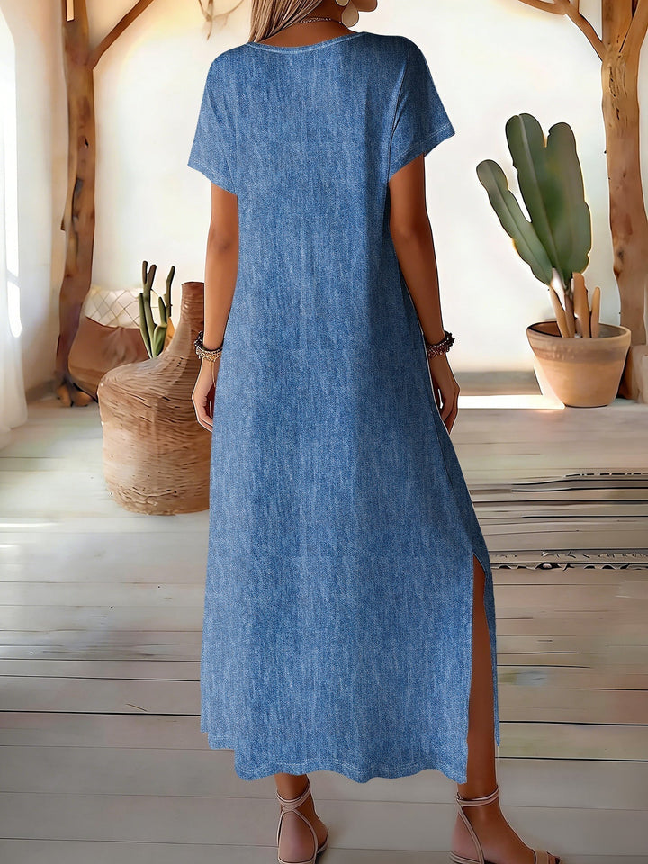 Aisling™ | Retro Denim Dress
